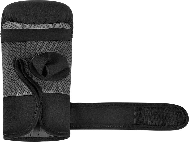 MaxxMMA Neoprene Washable Heavy Bag Gloves - Boxing Punching Training (Black, S/M) - Image 5